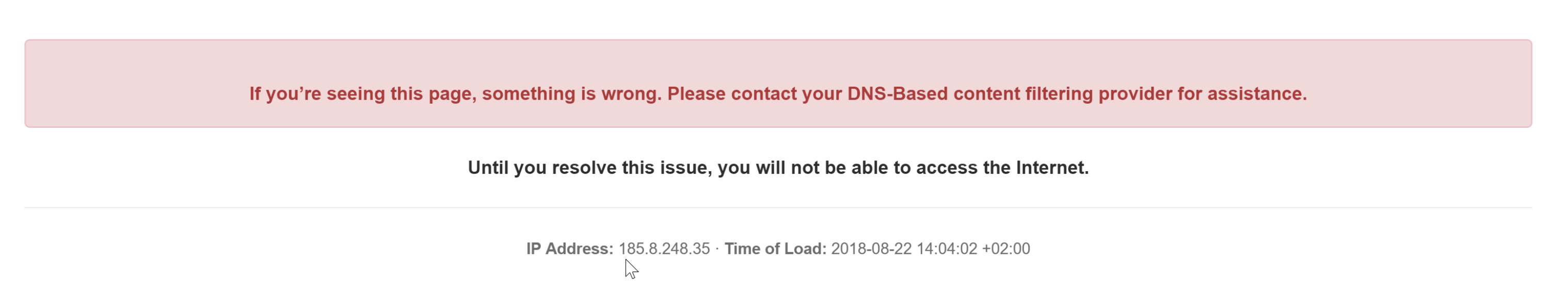 DNSFilter Site detail page surfacing a zero-queries indicator for a newly-created Site, the diagnostic that traffic isn't reaching the resolver.